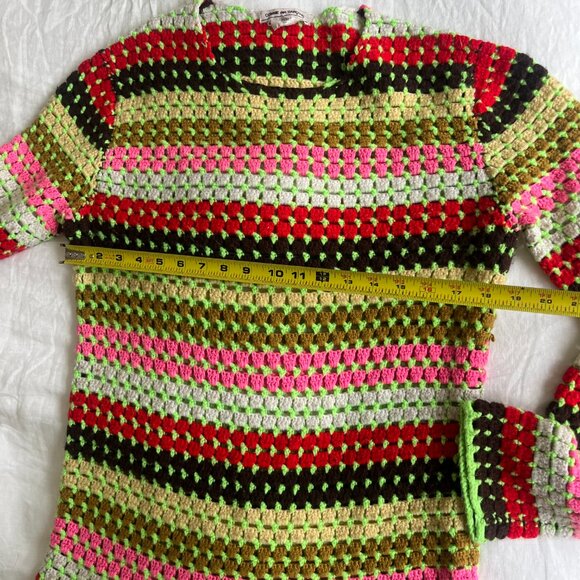 Comme des Garcons Knit Acrylic Sweater Multicolor Designer Rare - Picture 5 of 6